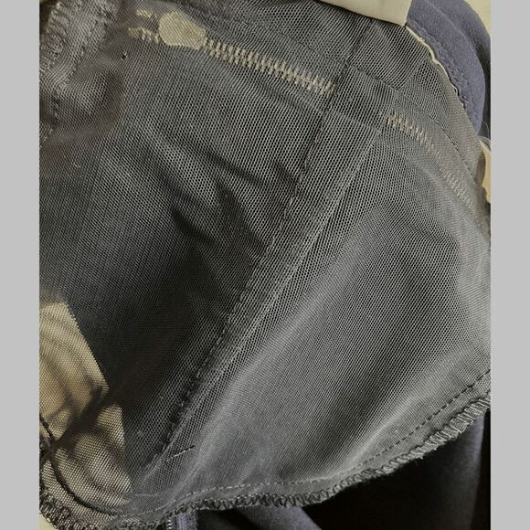 Gianfranco Ferre XS Navy Pencil Skirt Pocket 1980s Vintage Office Workwear Boss - Picture 7 of 8